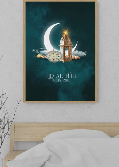 11 Ramadan & Eid Al-Fitr Mubarak Cards & Wall Art for Home Decor, Kids Room & Nursery - Digital Bundle for Islamic Families