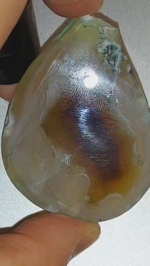 Natural Agate Gemstone | Polished Healing Crystal | Unique Statement Piece