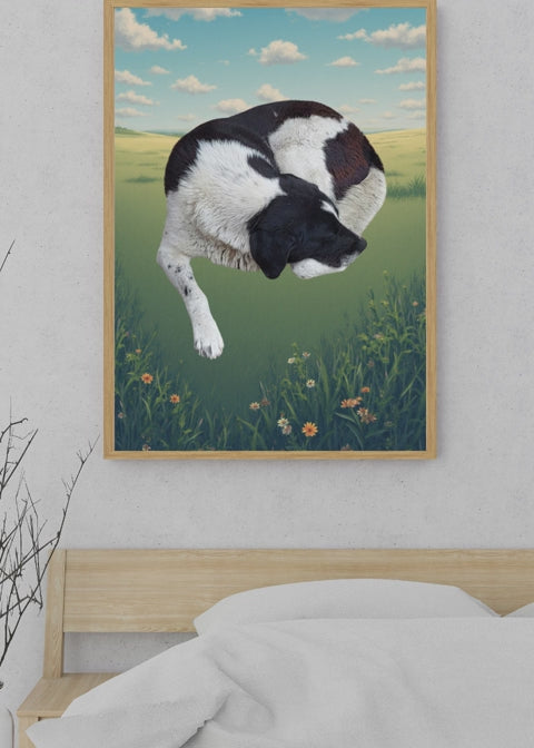 Sleeping Dog Wall Art - Kids Room, Home Decor & Print on Demand