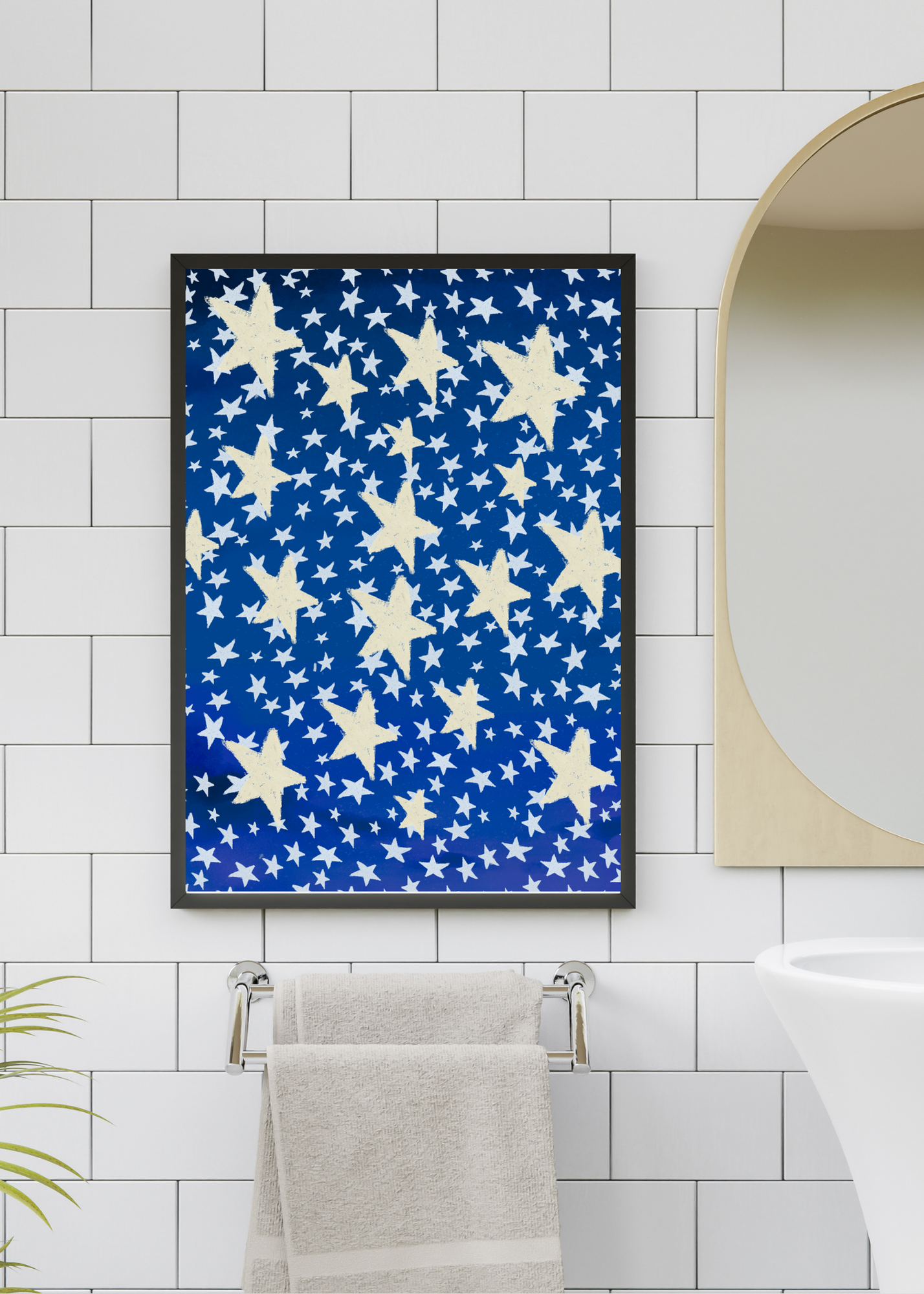Starry Starry Night Portrait - Digital Wall Art for Kids Room, Nursery, Home Decor & Print on Demand