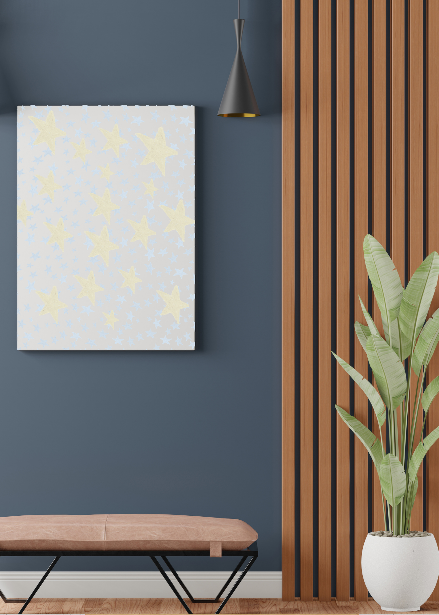 Starry Starry Night Portrait - Digital Wall Art for Kids Room, Nursery, Home Decor & Print on Demand