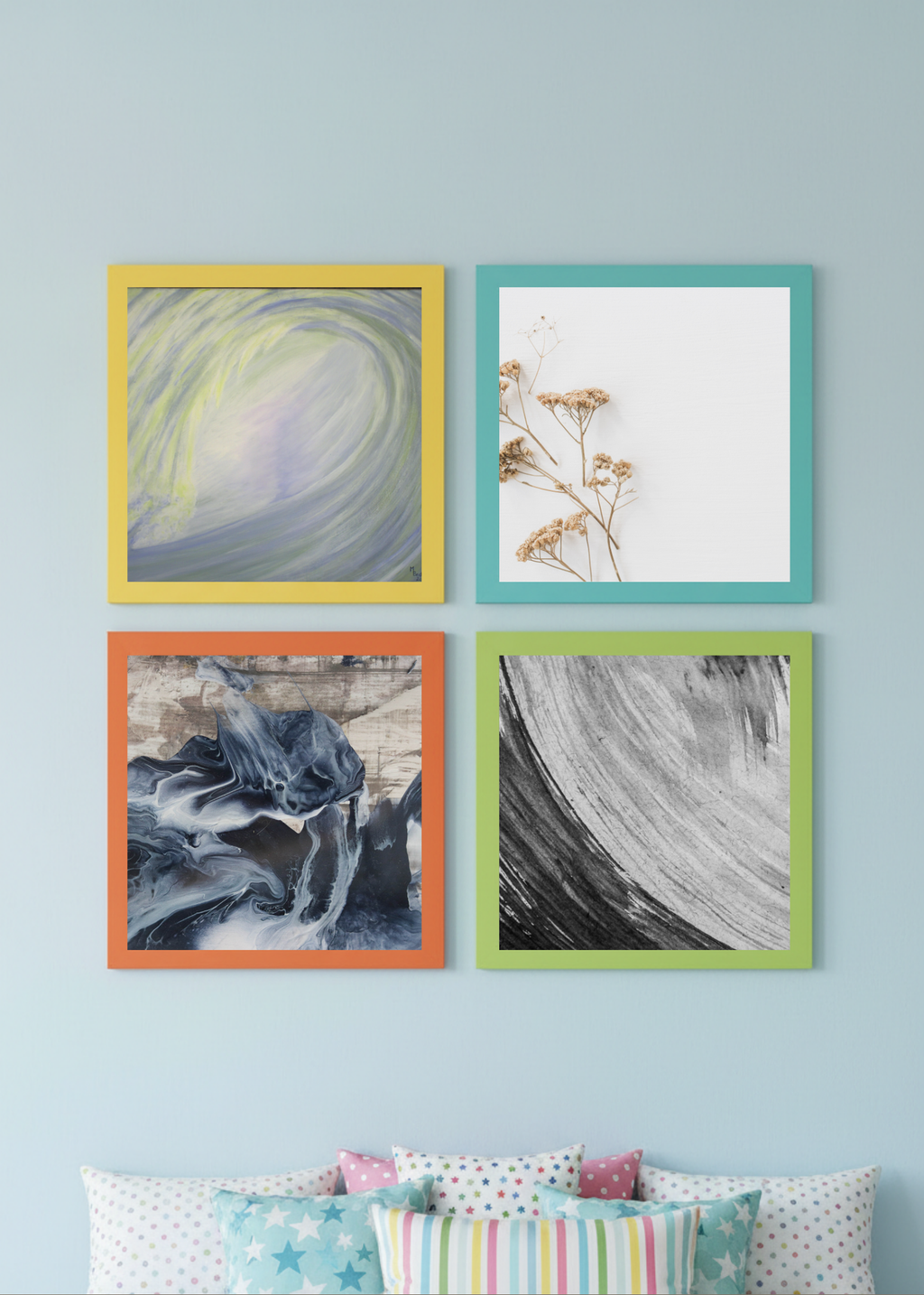 Vintage Wall Art - Kids Room & Nursery Decor - 50x50 inch - Print on Demand - Instant Download