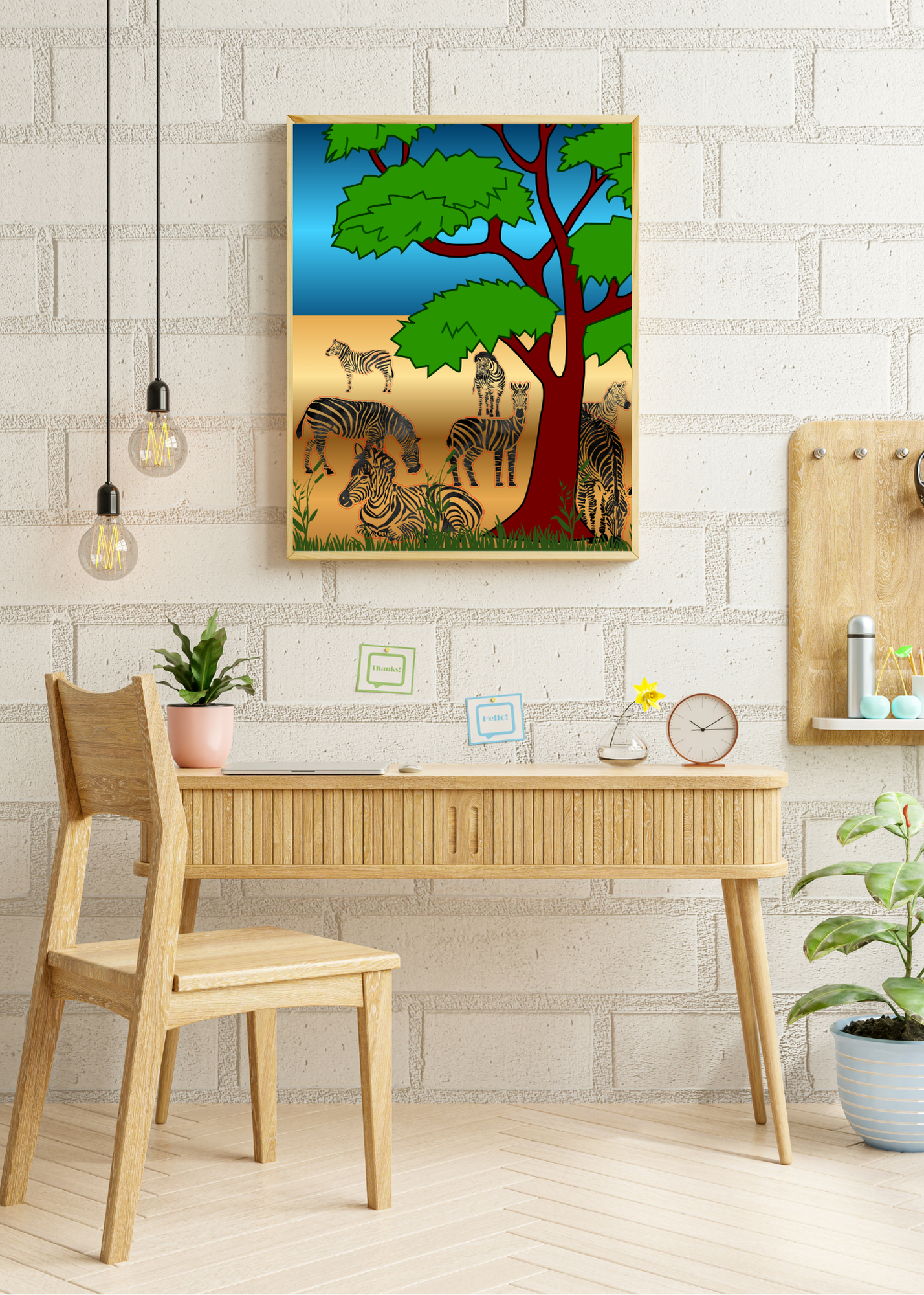 8 Zebra Portraits Bundle - Digital Wall Art for Kids Room, Home Decor & Print on Demand