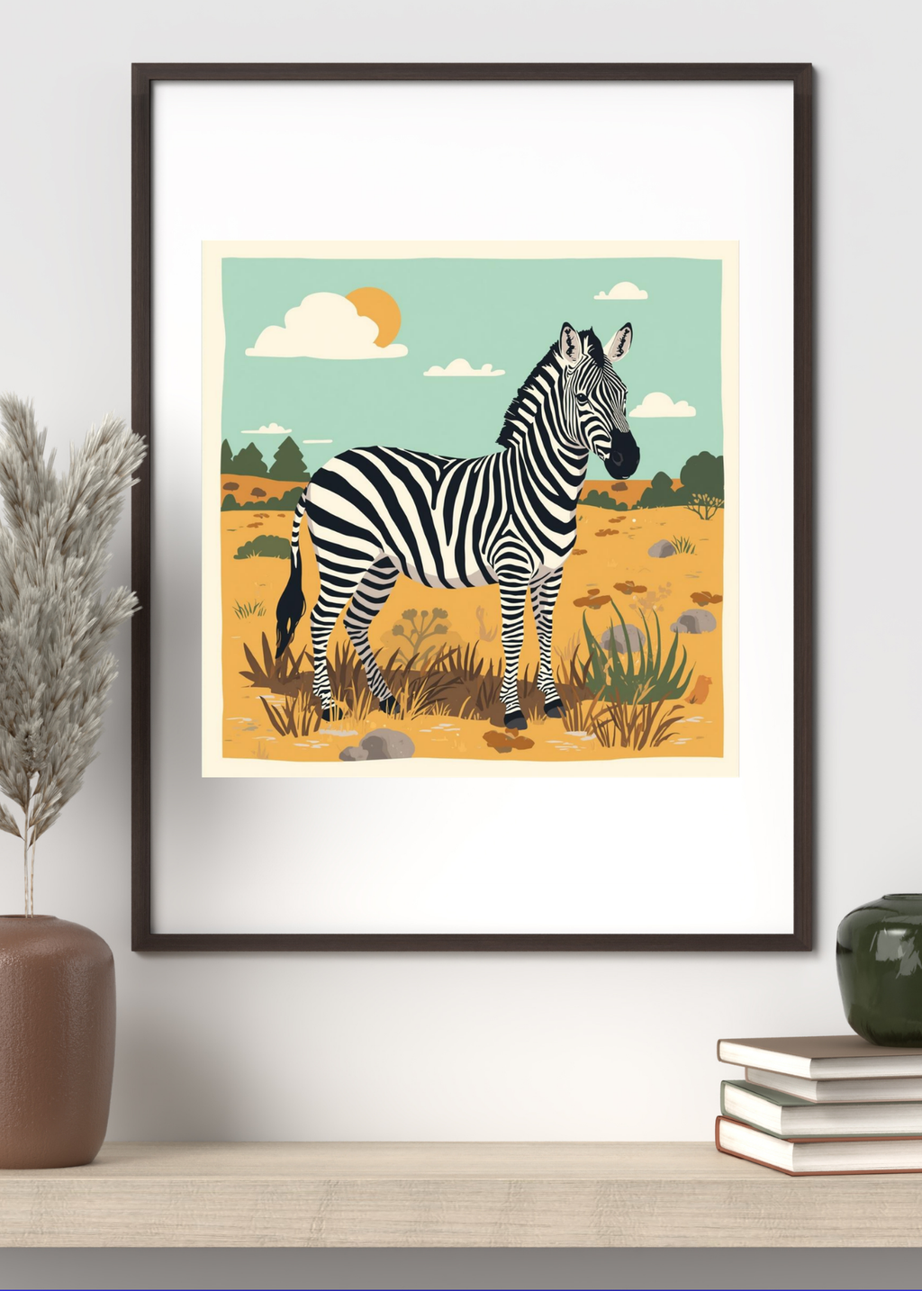 8 Zebra Portraits Bundle - Digital Wall Art for Kids Room, Home Decor & Print on Demand